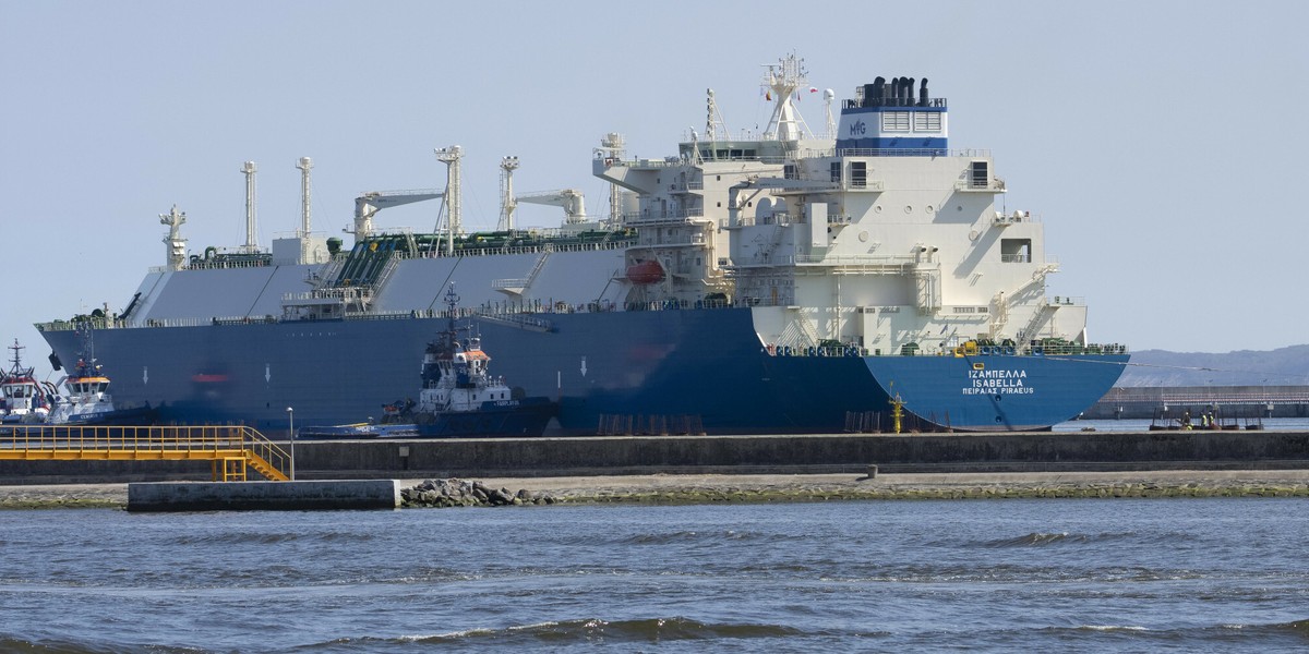 Tankowiec LNG.