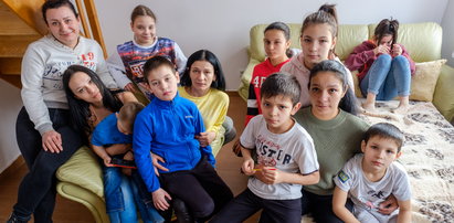 Ich mężowie zostali walczyć. Trzy siostry i ośmioro dzieci z Ukrainy znalazły nowy dom na Śląsku 