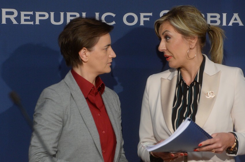 Ana Brnabić i Jadranka Joksimović