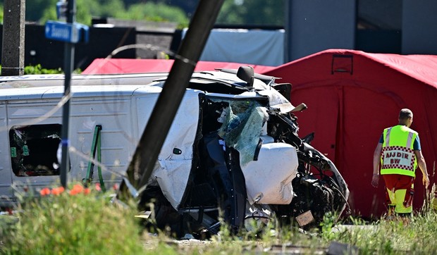 Sudar voza i školskog minibusa u Belgiji