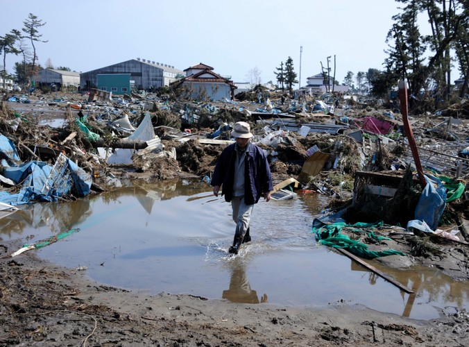 Tak wygląda Sendai w prefekturze Miyagi po przejściu tsunami