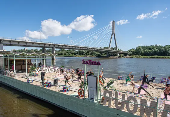 Warszawa otwiera swoją własną pływającą plażę. To jedyna taka atrakcja w Polsce