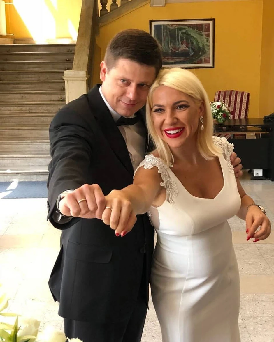 Jovana Jeremić na venčanju sa Vojom