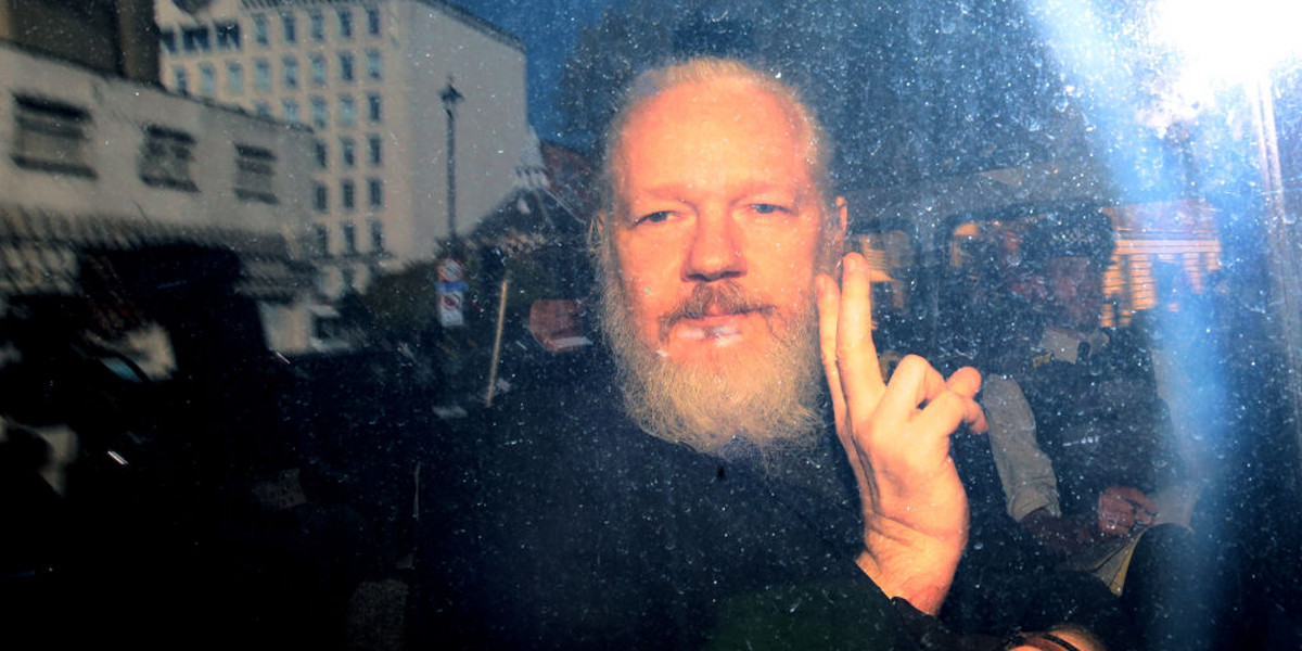 Julian Assange został aresztowany po siedmiu latach pobytu w ambasadzie Ekwadoru w Londynie.