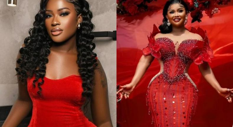 Ghanaian celebs stunning in red