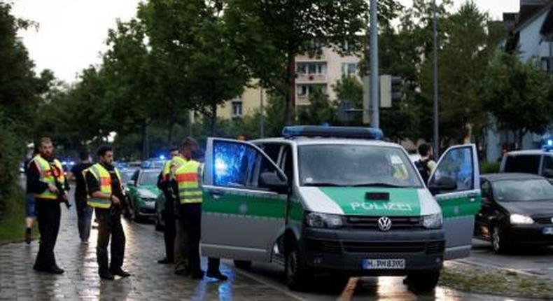 Police secure a street near to the scene of a shooting in Munich, Germany July 22, 2016.