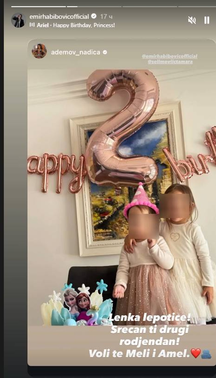 Ćerka Emira Habibovića slavi rođendan