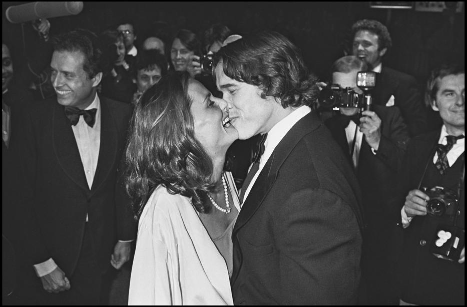 Arnold Schwarzenegger és Maria Shriver az 1977-es Cannes-i filmfesztiválon - fotó: Northfoto