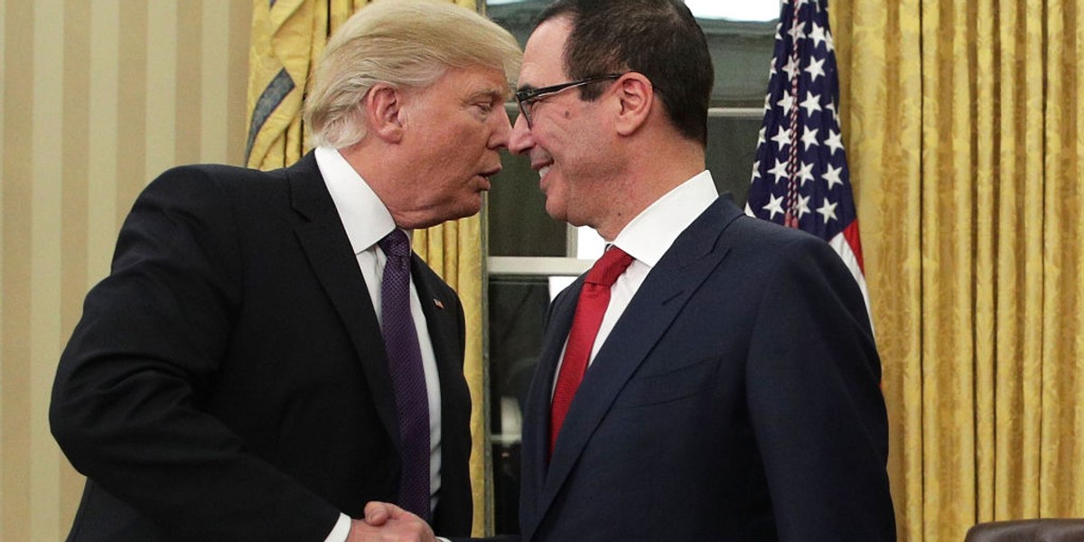 Donald Trump i Steven Mnuchin