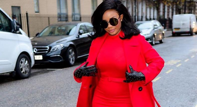 Serwaa Amihere steps out on the streets of London in stunning apparels 