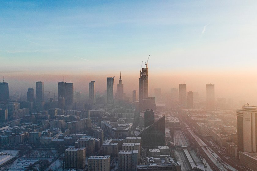 Smog nad Warszawą 18.01