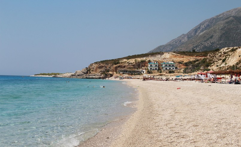 Plaża w Dhërmi, Albania