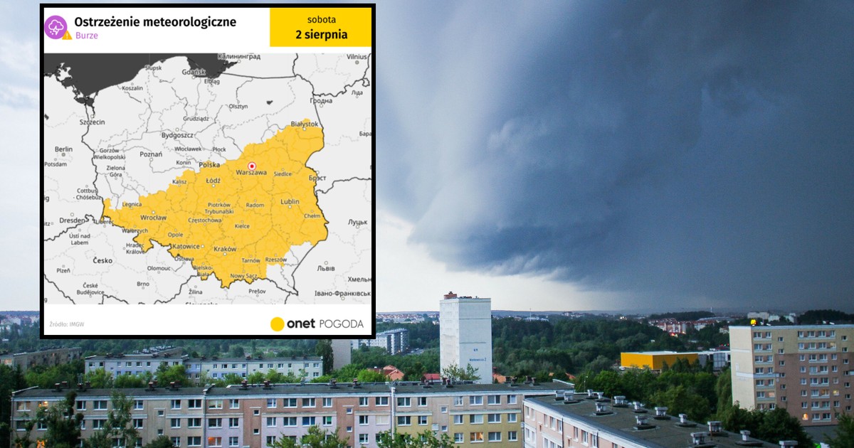 Są żółte alerty IMGW dla 11 województw. Nowa fala burz i ulew już za kilka godzin