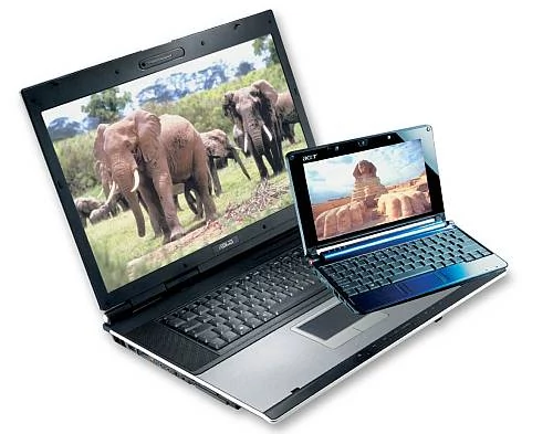 Dla użytkowników, którzy nie chcą mieć standardowego notebooka, do wyboru są jeszcze 17-calowe olbrzymy mogące zastąpić stacjonarne komputery lub miniaturki z ekranem 8-10 cali