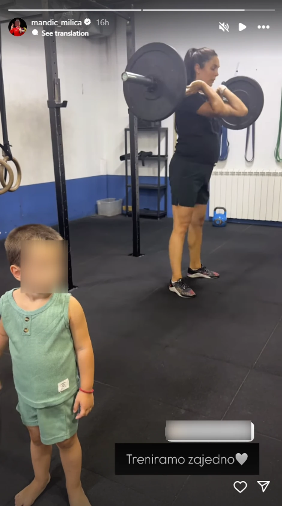 Trudna Milica Mandić trenira u teretani