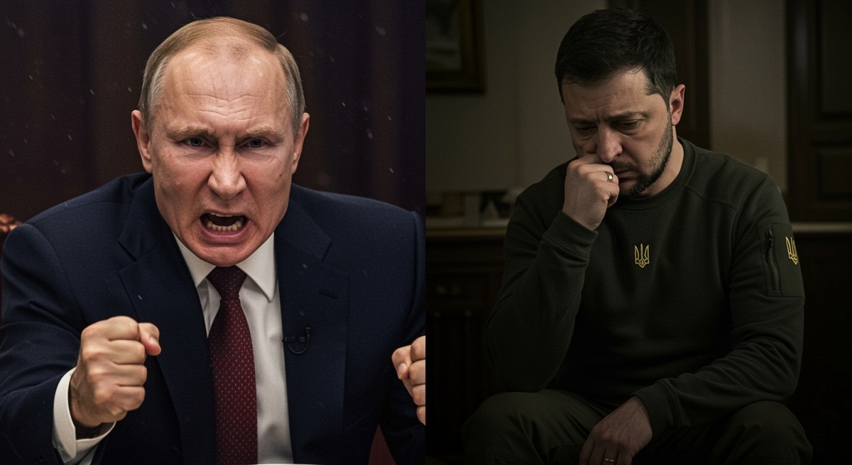 Władimir Putin i Wołodymyr Zełenski