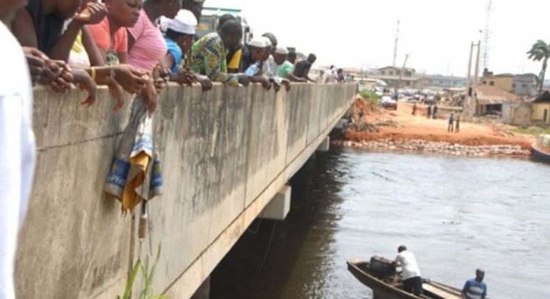 A local river in Lagos (Illustration)