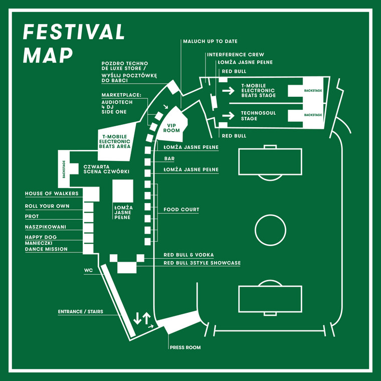 Up To Date Festival 2017 - mapa festiwalu