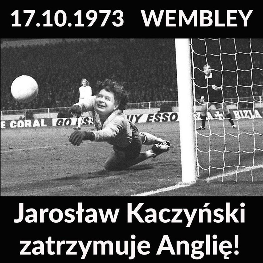 Jarosław Kaczyński na Wembley