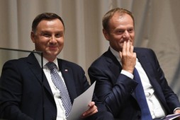 Andrzej Duda i Donald Tusk. 