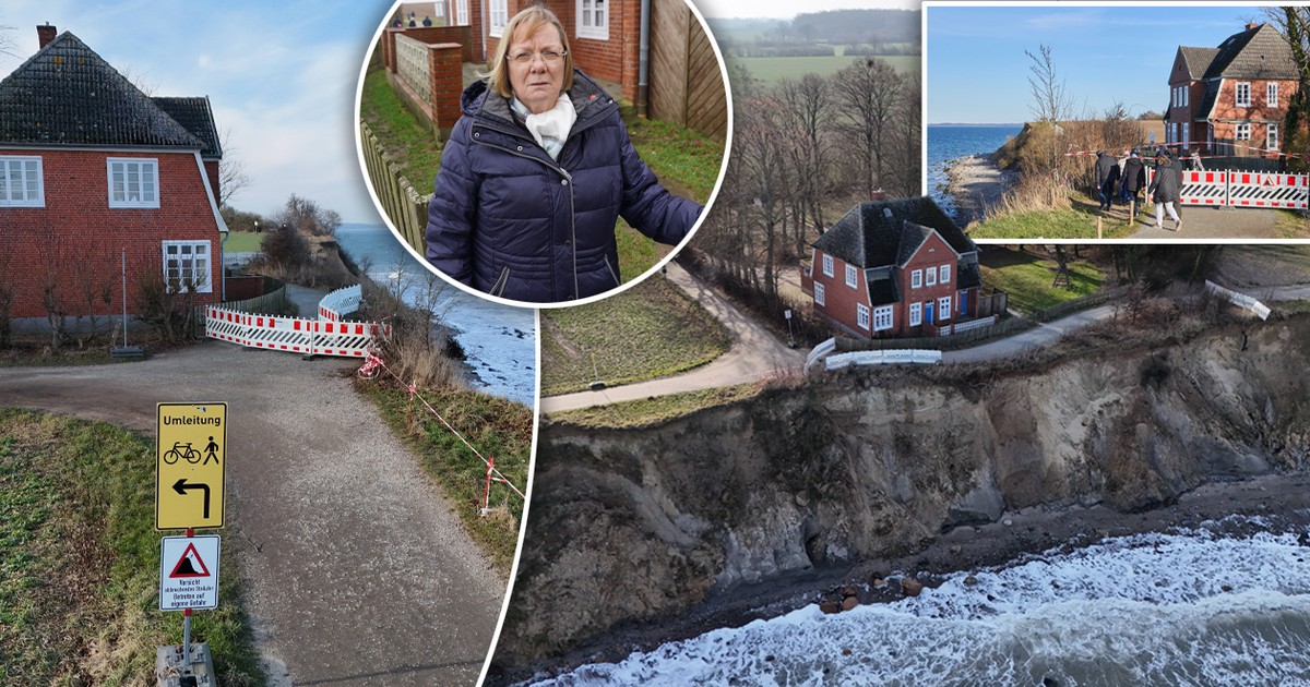 Dom na klifie w Travemünde grozi zawaleniem