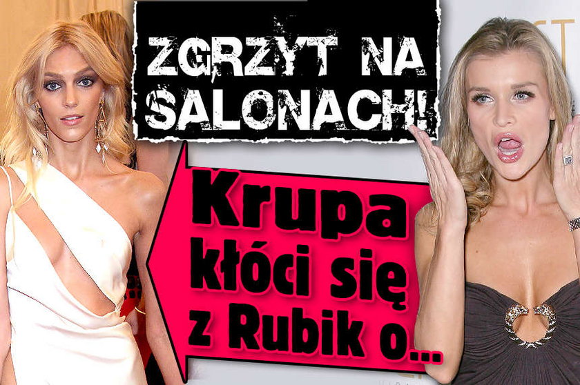 Zgrzyt na salonach Krupa kłóci się z Rubik o