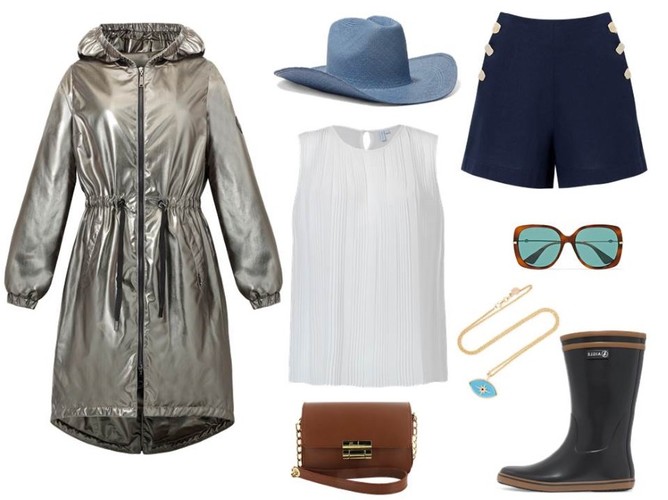 STYLIZACJE na lato z ubraniami ze skóry: kurtka - Fratelli/ fratelli.com.pl, bluzka - Cotton Club/cottonclub.pl, spodenki - Mefese/ mefese.pl, torebka - Menbur/menbur.pl, pozostałe dodatki - TK MAXX