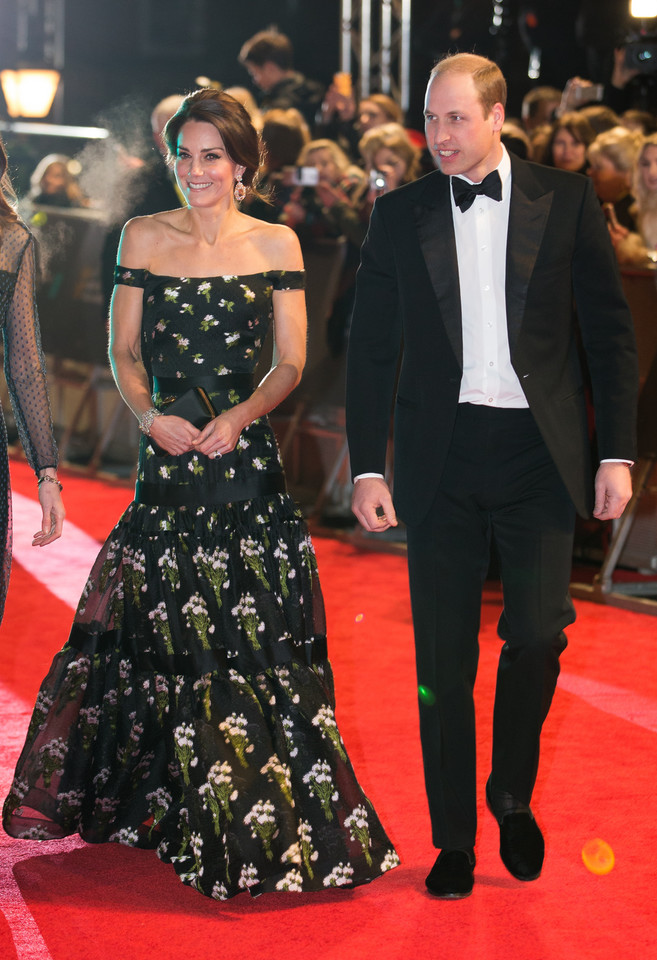 Księżna Kate i książę William na rozdaniu nagród BAFTA 2017