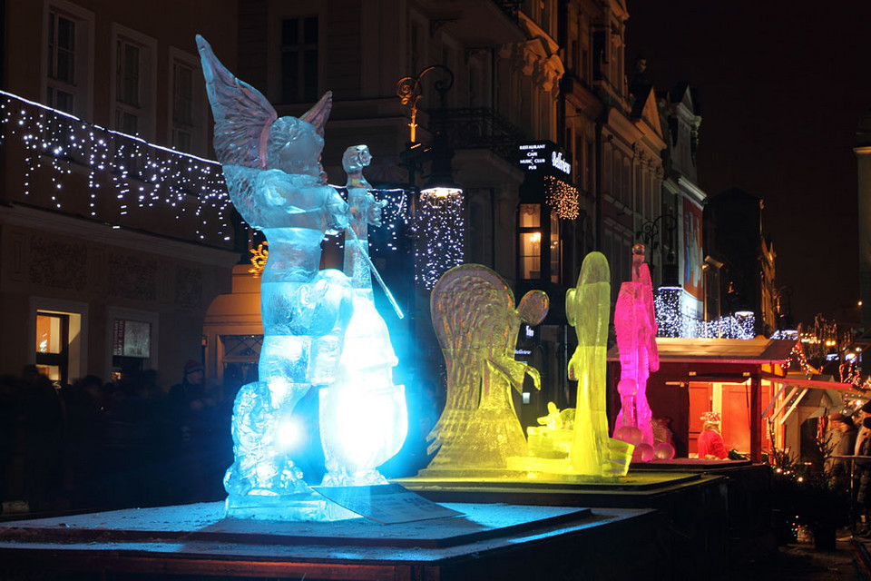 Polska - Poznań - Festiwal Rzeźby Lodowej