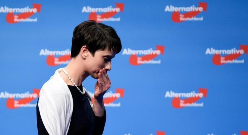 Frauke Petry, leader of the Alternative for Germany has seen support slip in recent surveys