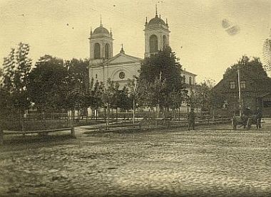 Duży Rynek w Czyżewie w latach 50.