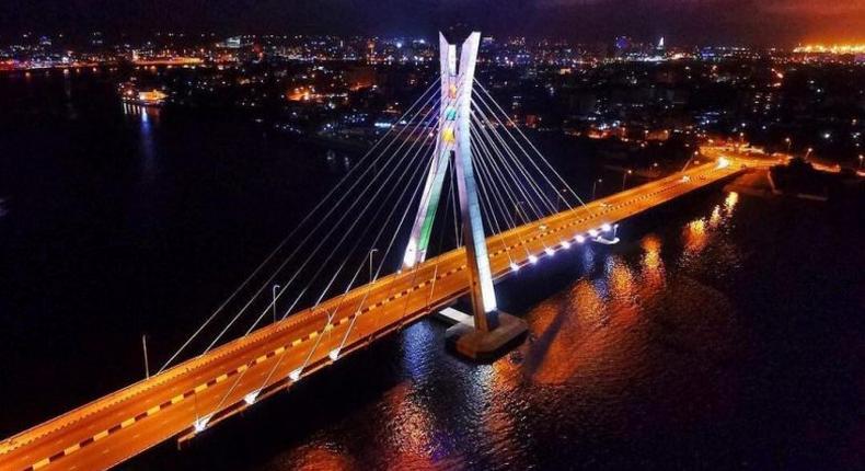 There's never a dull moment in Lagos. Ikoyi link Bridge.