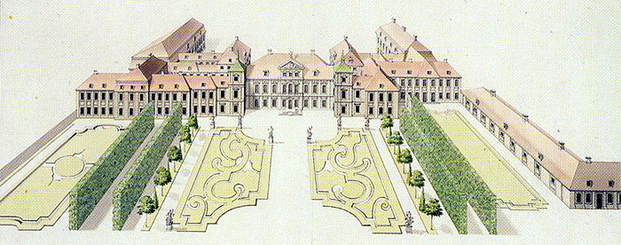 Pałac Saski w XVIII w.