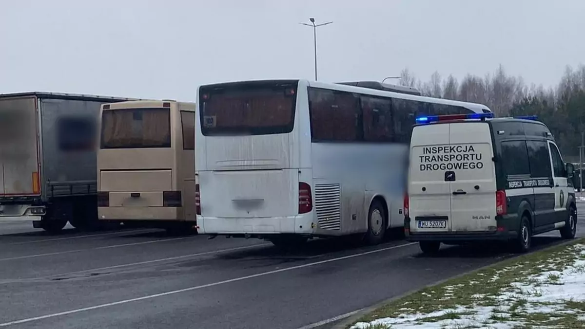 ITD zatrzymała niesprawny autokar, który przewoził dzieci