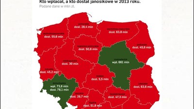 Kto wpłacał, a kto dostał janosikowe?