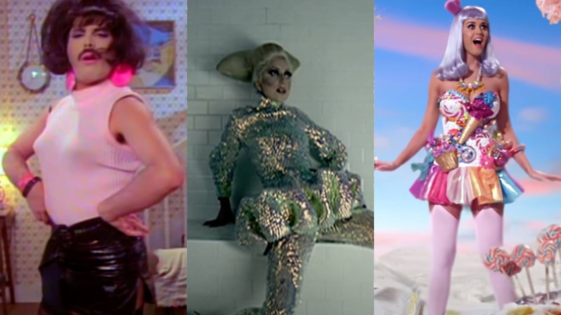 Mercury, Gaga či Katy Perry: Najbizarnejšie outfity, ktoré sa objavili v hudobných videoklipoch