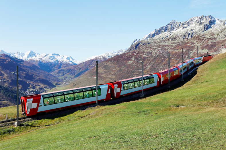Glacier Express w Szwajcarii