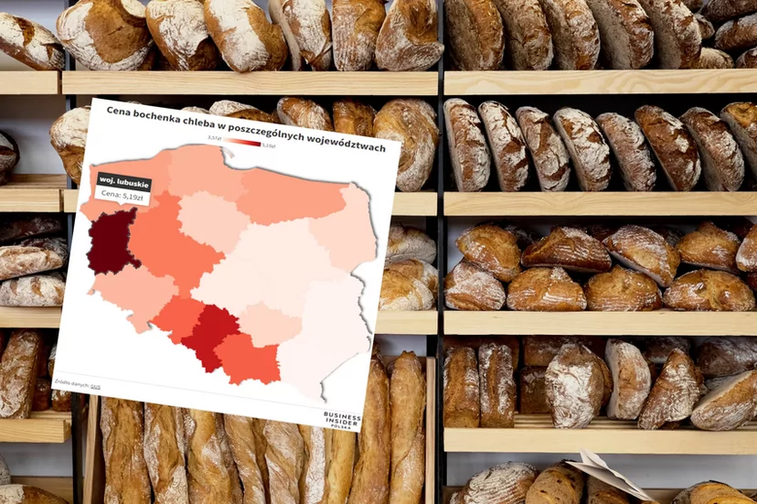 Chleb najdroższy przy niemieckiej granicy. Mapa cen żywności w Polsce