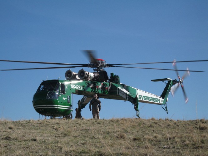 OSTRZE-Sikorski S64 to najwyżej latający podnośnik na świecie