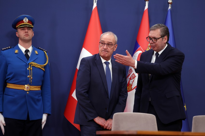 Poseta predsednika Švajcarske Konfederacije Gi Parmelana 