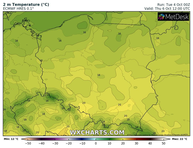 Temperatura miejscami będzie przekraczać 20 st. C