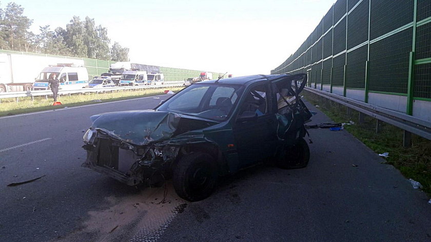 Wypadek na A1 pod Łodzią. Policja ma sprawcę