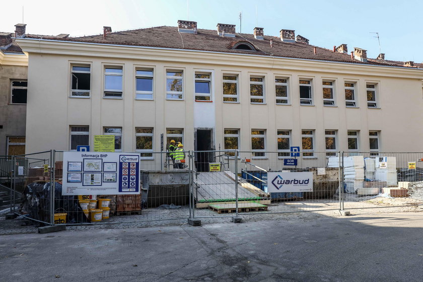 Remont w szpitalu Żeromskiego w Krakowie