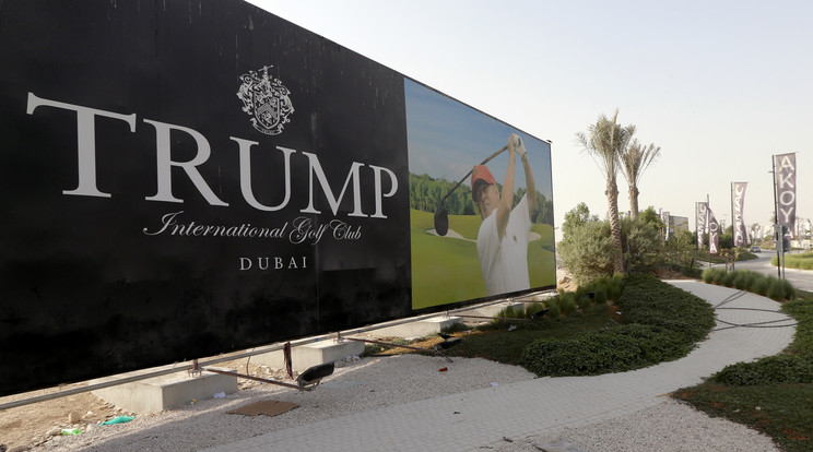 Donald Trumpnak még Dubaiban is van golfklubja /Fotó: AFP