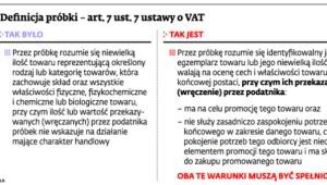 Definicja próbki – art. 7 ust.7 ustawy o VAT