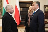 Prezes PiS Jarosław Kaczyński i premier Węgier Viktor Orban