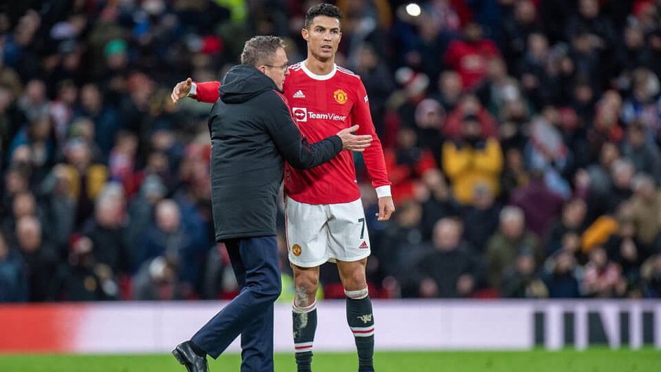 Ralf Rangnick i Cristiano Ronaldo