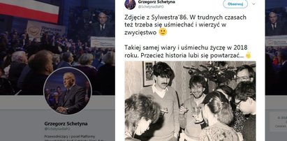 Schetyna pokazał balangę sprzed lat. O jego imprezowaniu krążą legendy