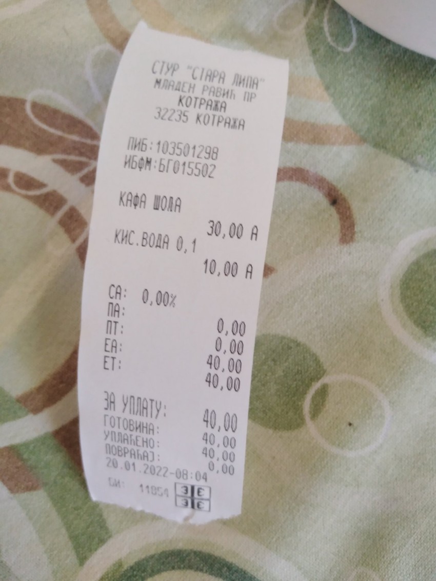 Od ovog računa, glava ne boli