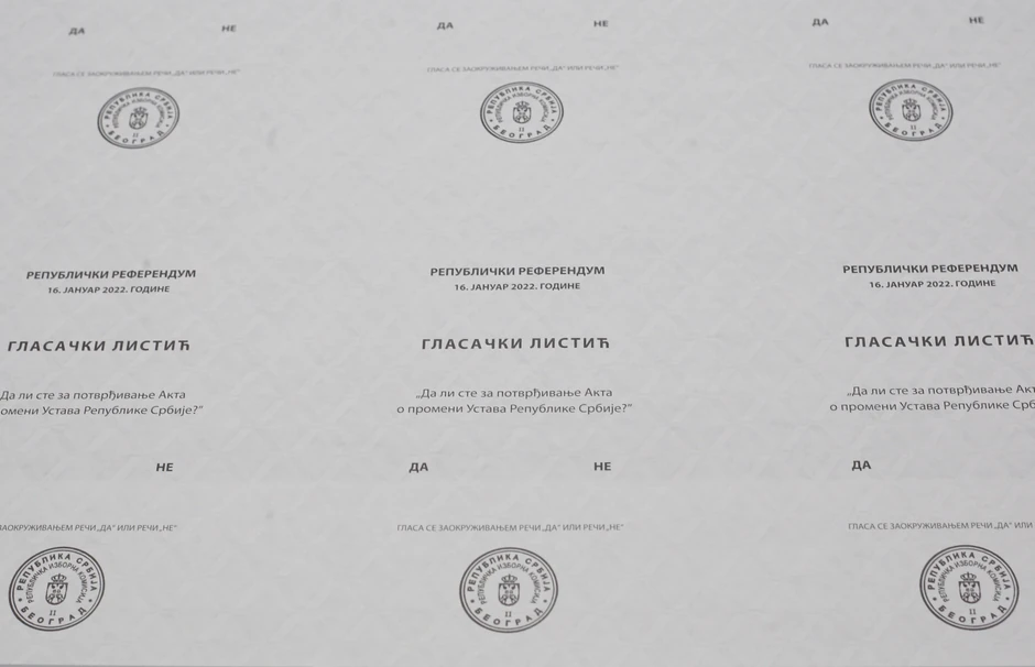 Štampanje glasačkih listića za referendum